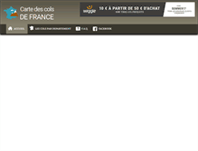 Tablet Screenshot of carte-cols-france.com
